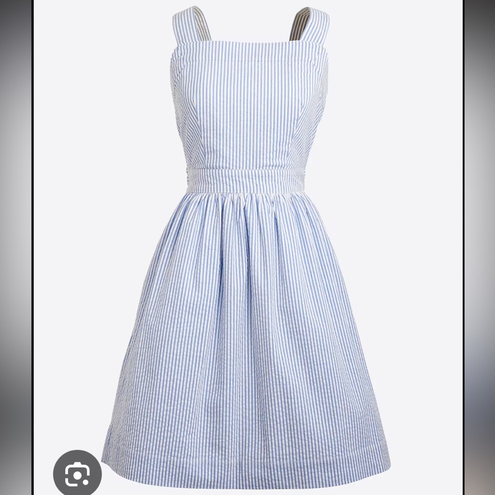 J Crew Factory Seersucker Apron dress